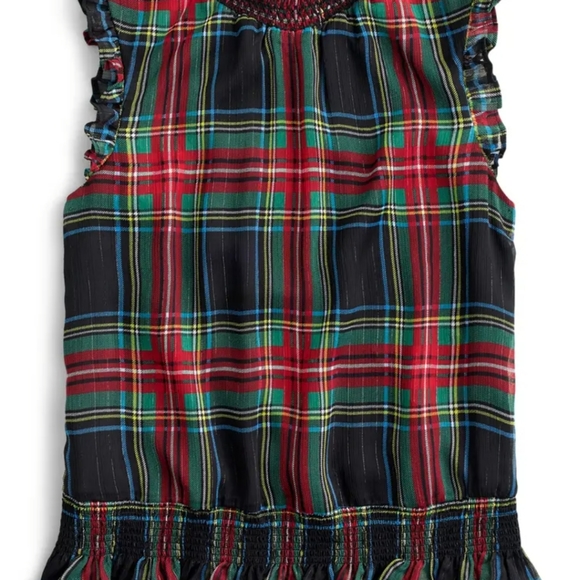 NEW J. Crew Stewart Gilded Tartan Mock Neck Top - Picture 10 of 11